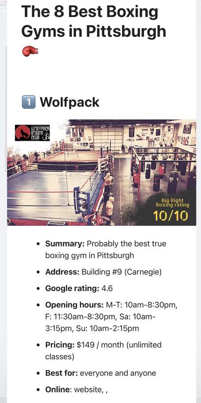 Best Boxing Gym in Pittsburgh, PA